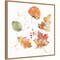 Falling Leaves I by Katrina Pete 22-in. W x 22-in. H. Canvas Wall Art Print Framed in Natural